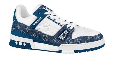 lv trainers denim